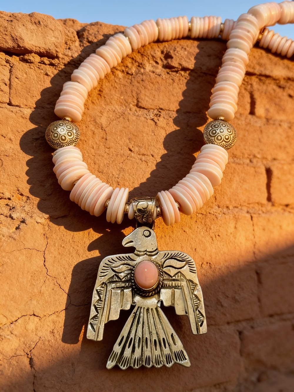 Pink Thunderbird Heirloom Necklace